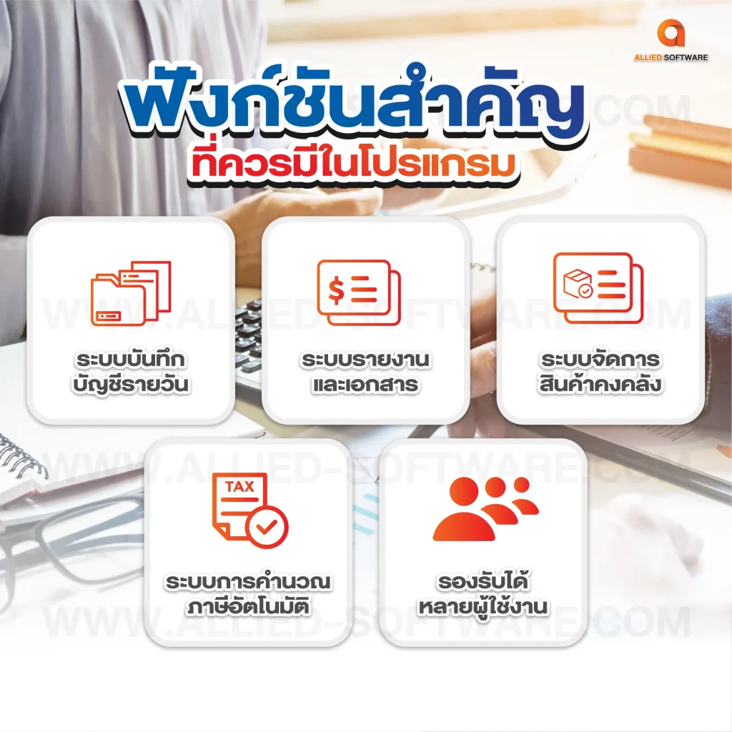 โปรแกรมบัญชี, โปรแกรมบัญชีออนไลน์, โปรแกรมบัญชีสำหรับธุรกิจ, ระบบบัญชี SMEs