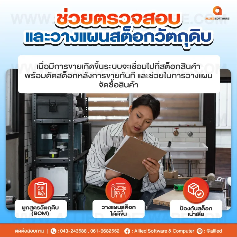 โปรแกรมร้านอาหาร, ระบบ POS ร้านอาหาร, ตรวจสอบยอดขายร้านอาหาร